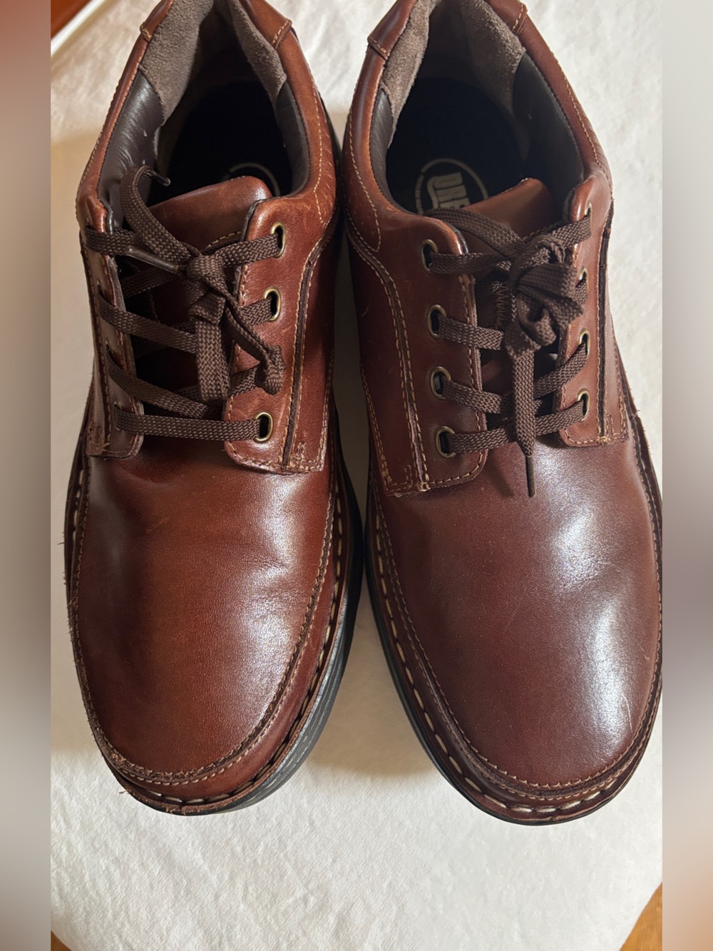Drew Toledo II Men’s 12 M Brown Leather Comfort Shoes New Without Box